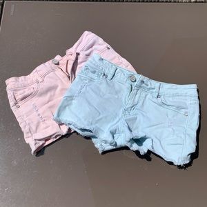 RSQ COTTON CANDY JEAN SHORTS BUNDLE!!